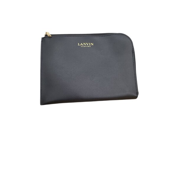 LANVIN Turkish Airlines Business Class Amenity Kit Black Zip Around - Picture 8 of 8